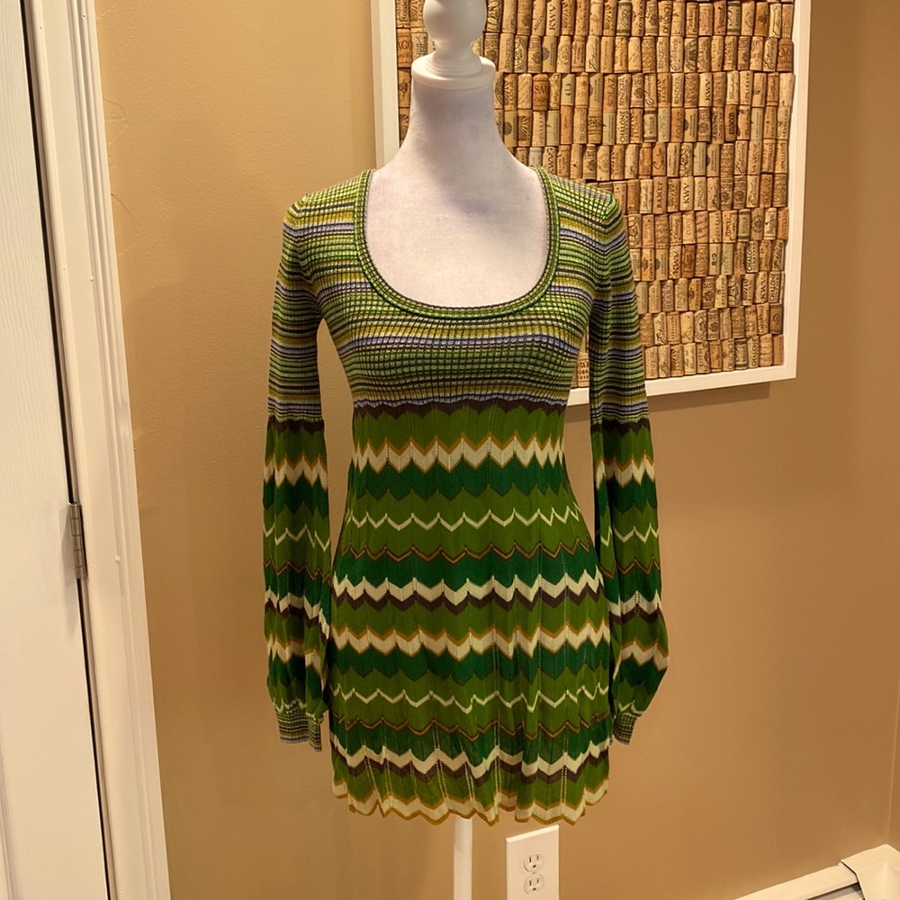 NWT. Free People Striped Mini Dress. 28” length